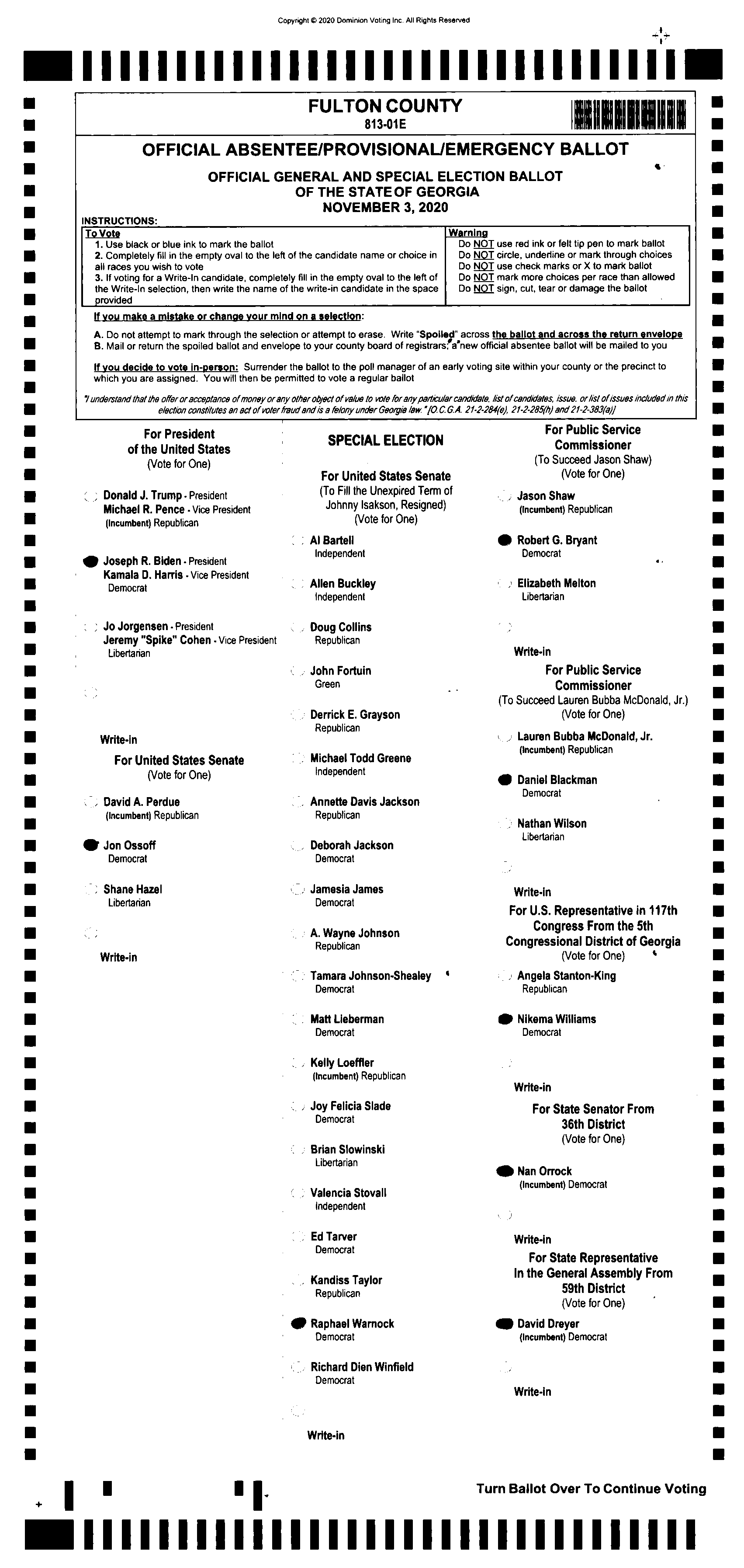 Doubled Ballot